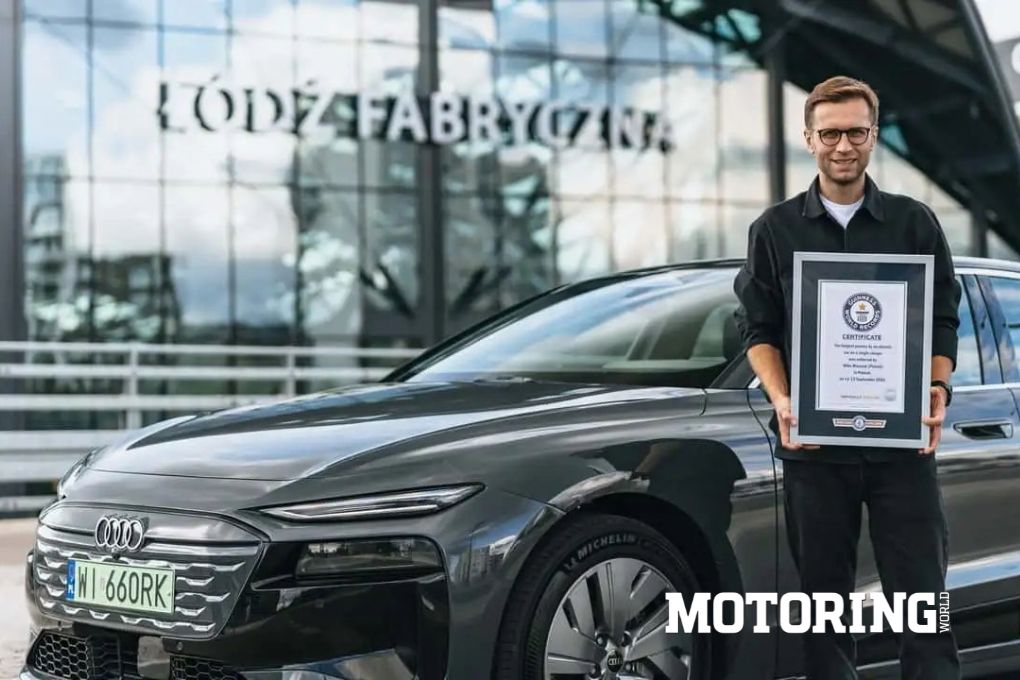 Audi A6 e-tron travels 1338 km on a single charge setting a new Guinness World Record
