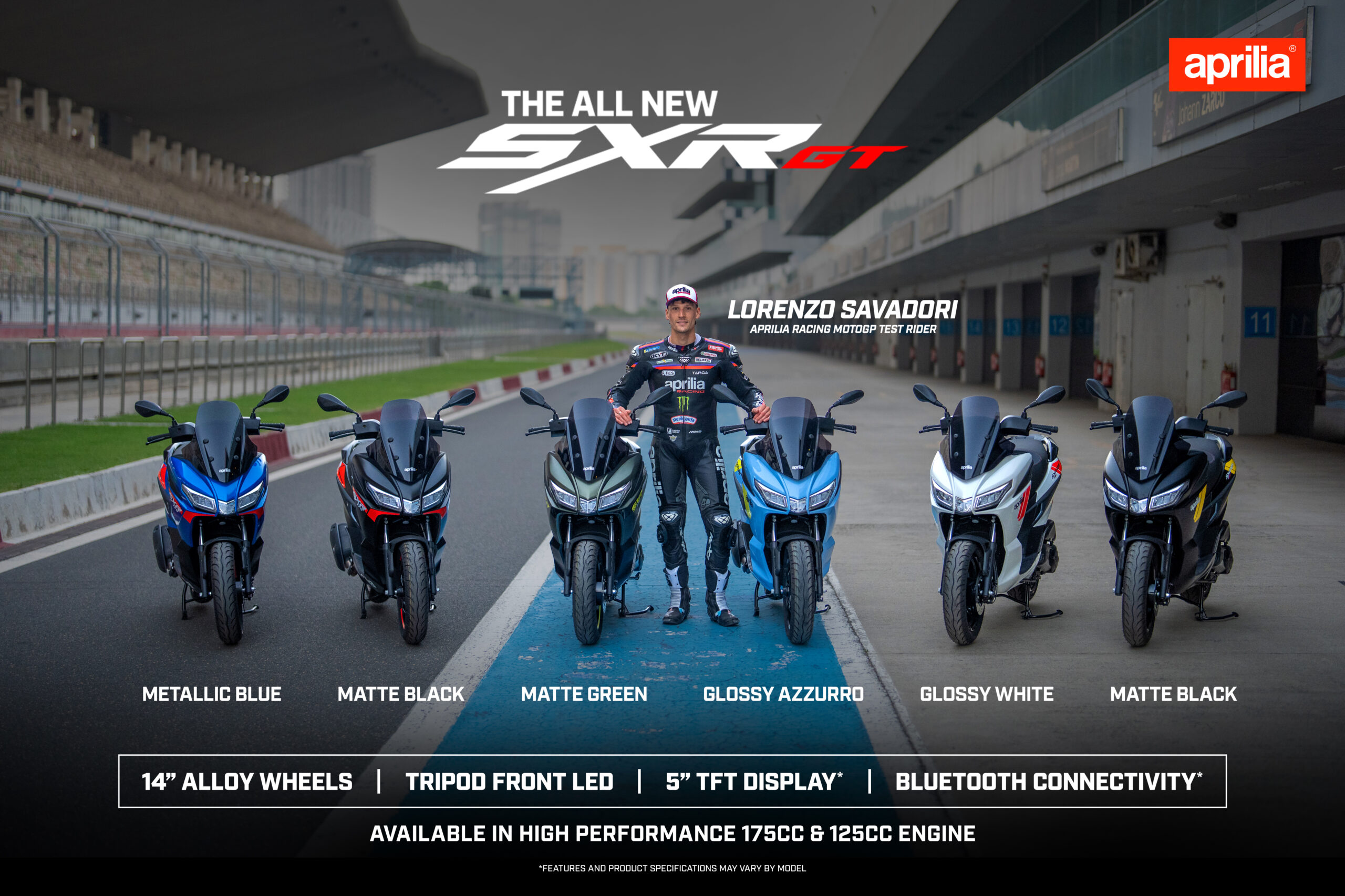 Aprilia SXR GT 125 and 175 launched in India, prices start at ₹1.10 lakh